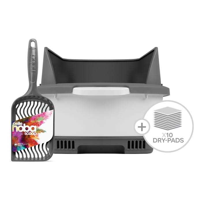 Noba Cateco Odor-Eliminating Cat Litter Box Starter Kit - Healthber