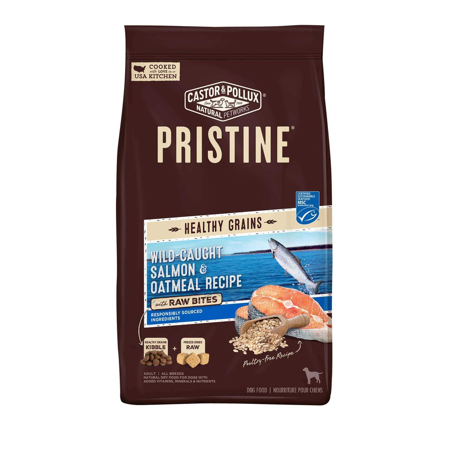 Castor & Pollux Pristine Wild Caught Salmon & Oatmeal Dog Food - Healthber