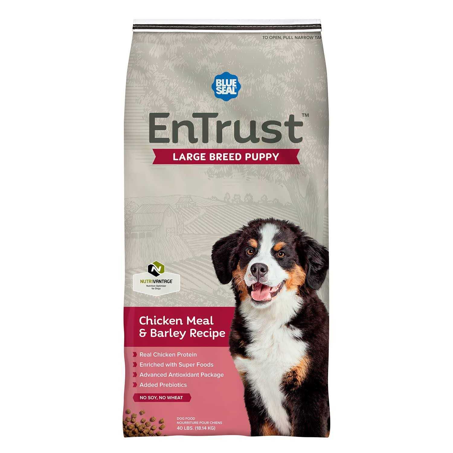 Entrust Large Breed Puppy Chicken Meal & Barley Recipe - Healthber