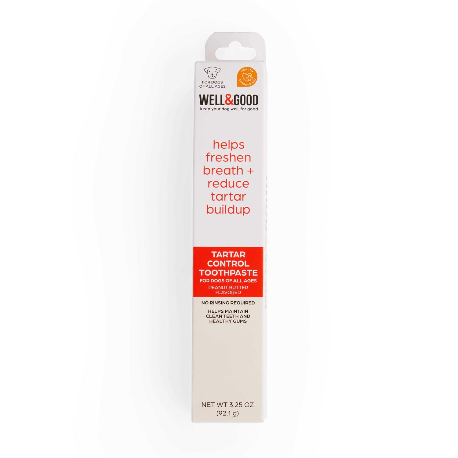 Well & Good Tartar Control Toothpaste for Dogs - Healthber