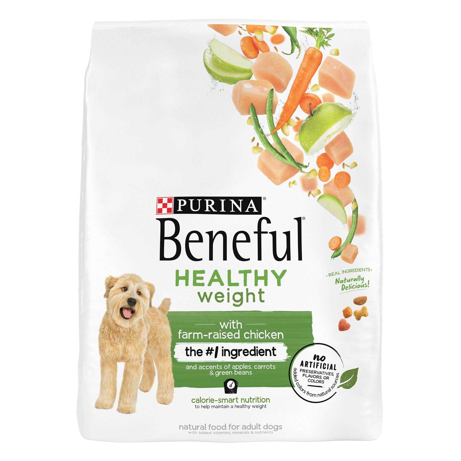 Purina Beneful Healthy Weight Dry Dog Food with Farm-Raised Chicken - Healthber