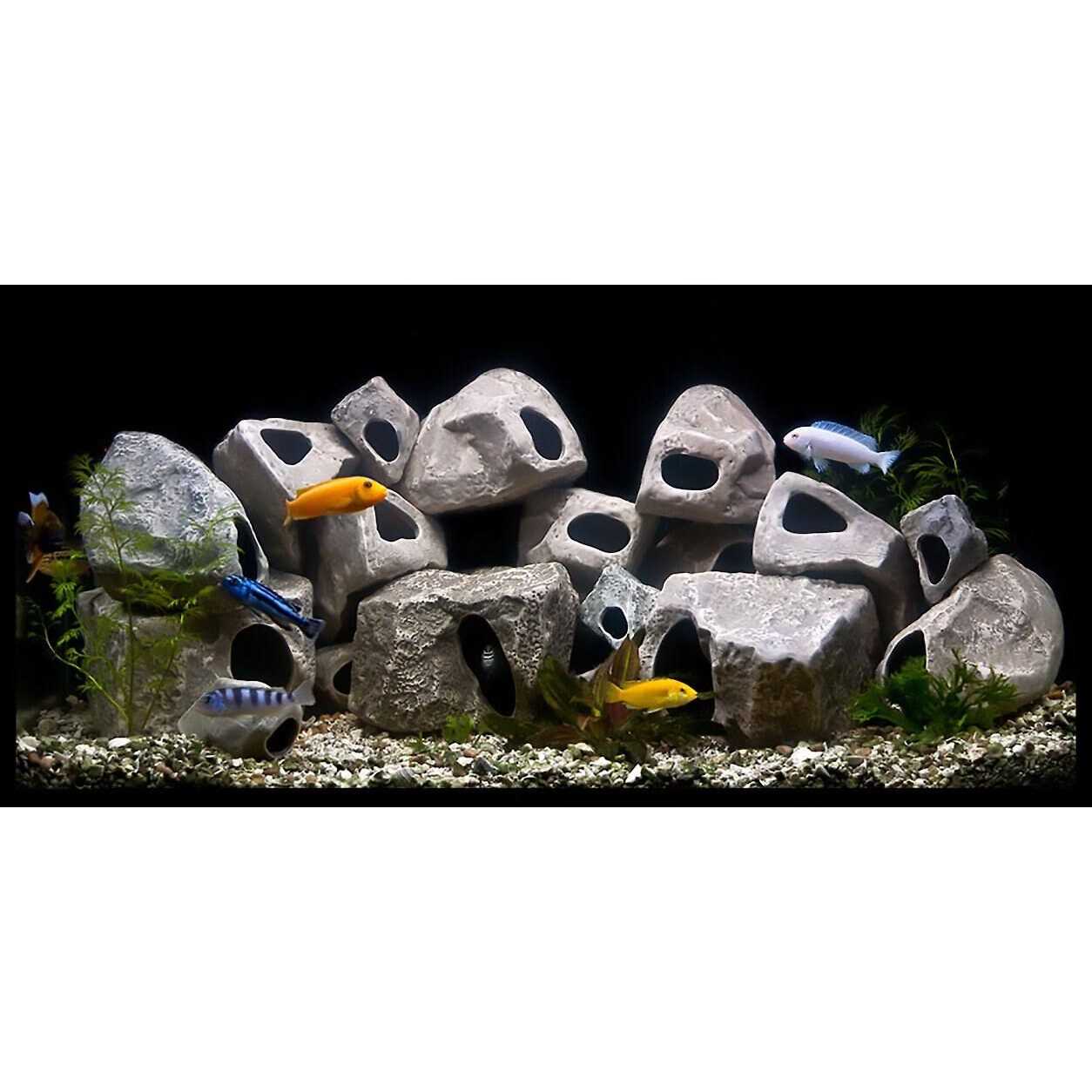 Underwater Galleries Aug6701 15-Pack Cichlid Stone - Healthber