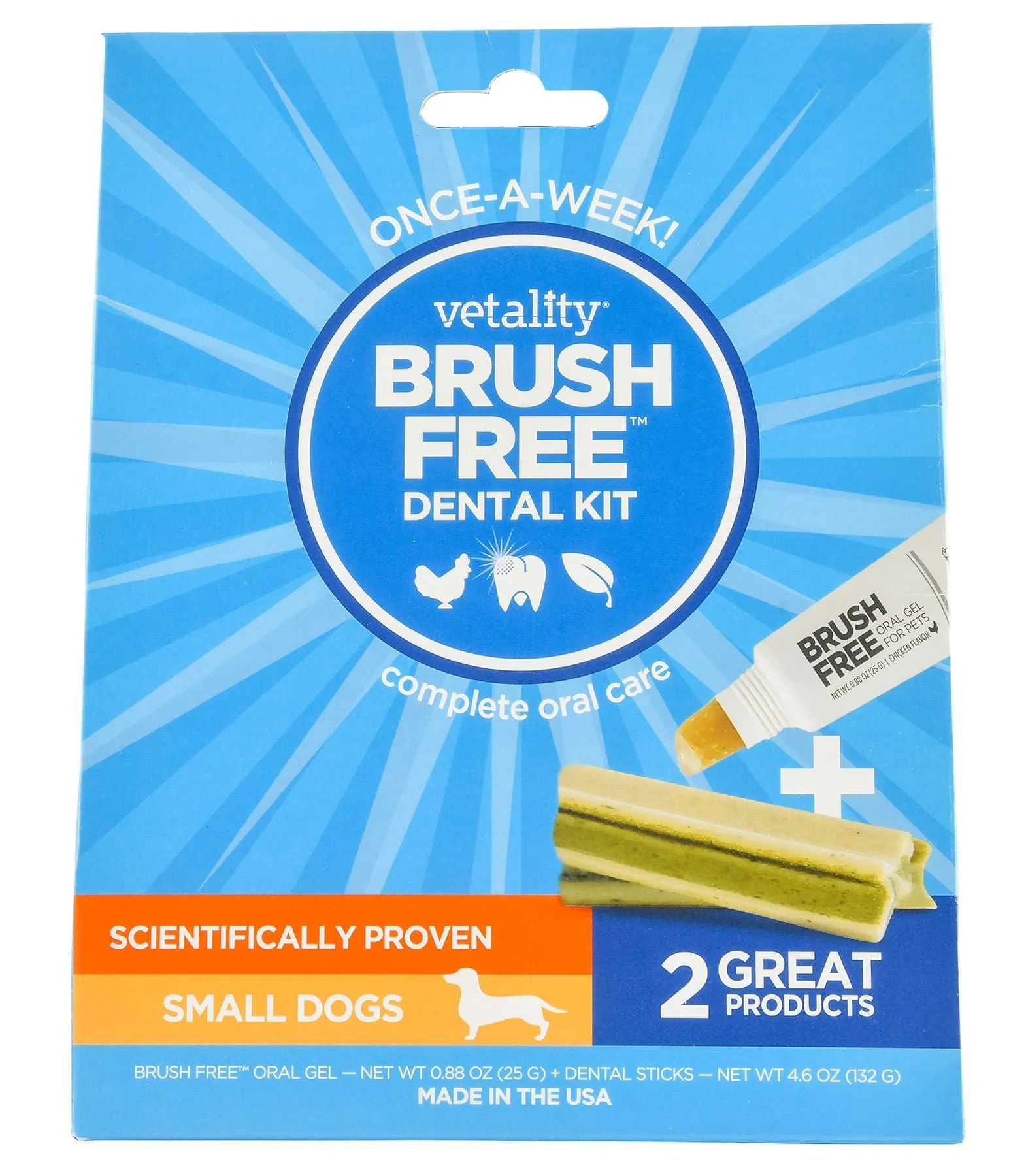 Vetality Brush Free Dental Kit for Dogs - Healthber