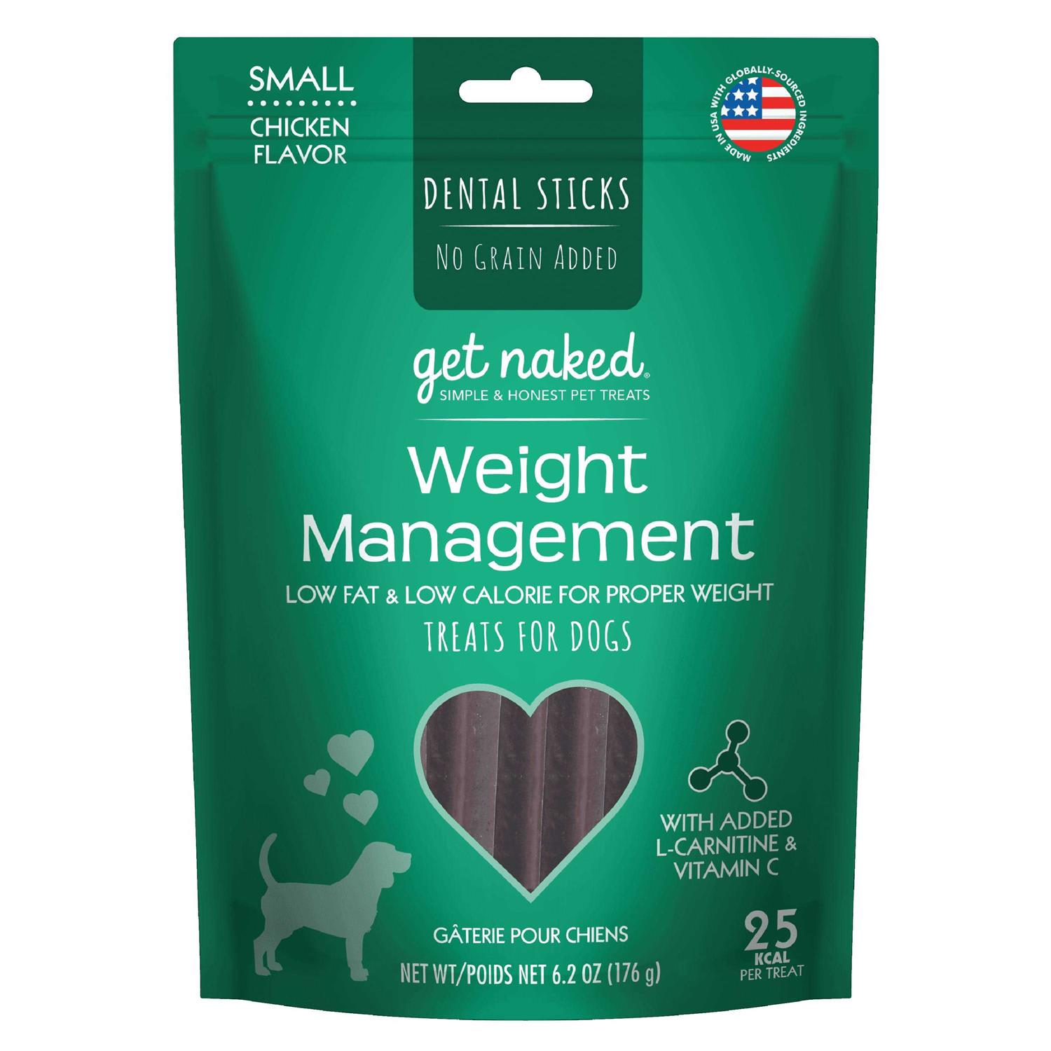 Get Naked Grain Free Weight Management Dental Chew Sticks - Healthber