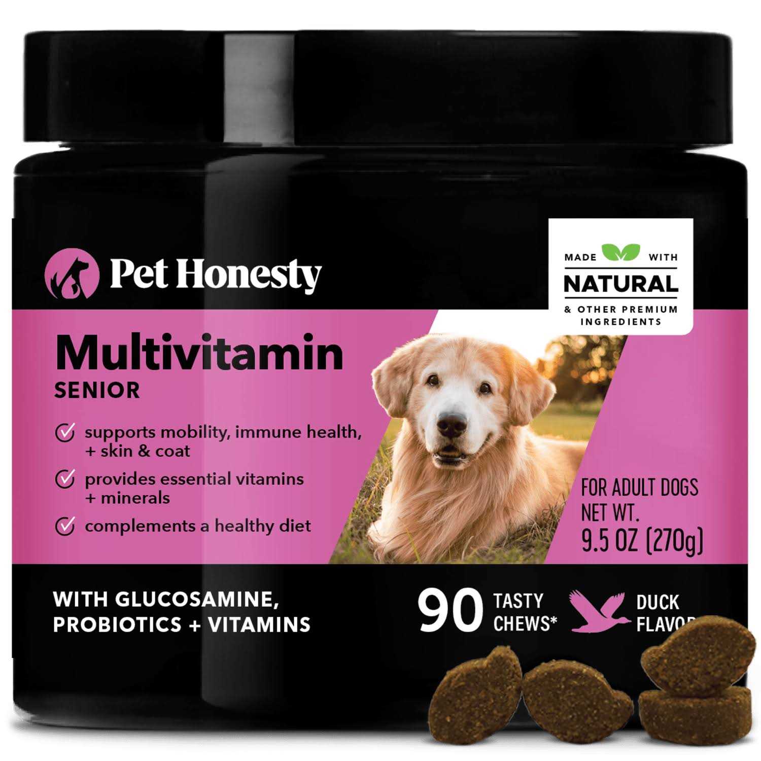 Pet Honesty Dog 10 in 1 Multivitamin Glucosamine Soft Chews - Healthber