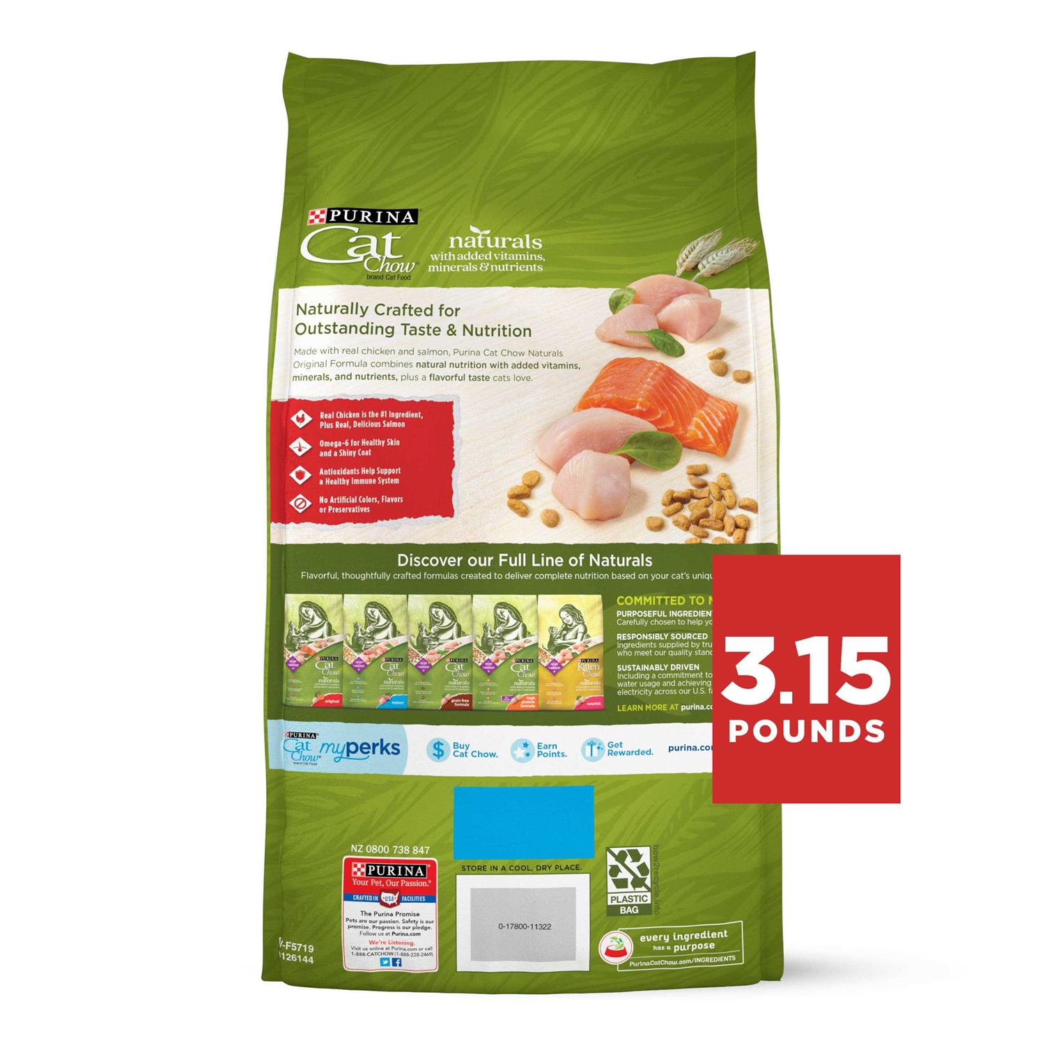 Purina Cat Chow Naturals Original Dry Cat Food - Healthber