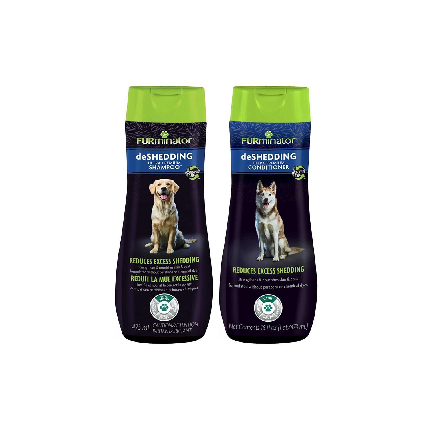 FURminator deShedding Ultra Premium Shampoo and Conditioner - Healthber