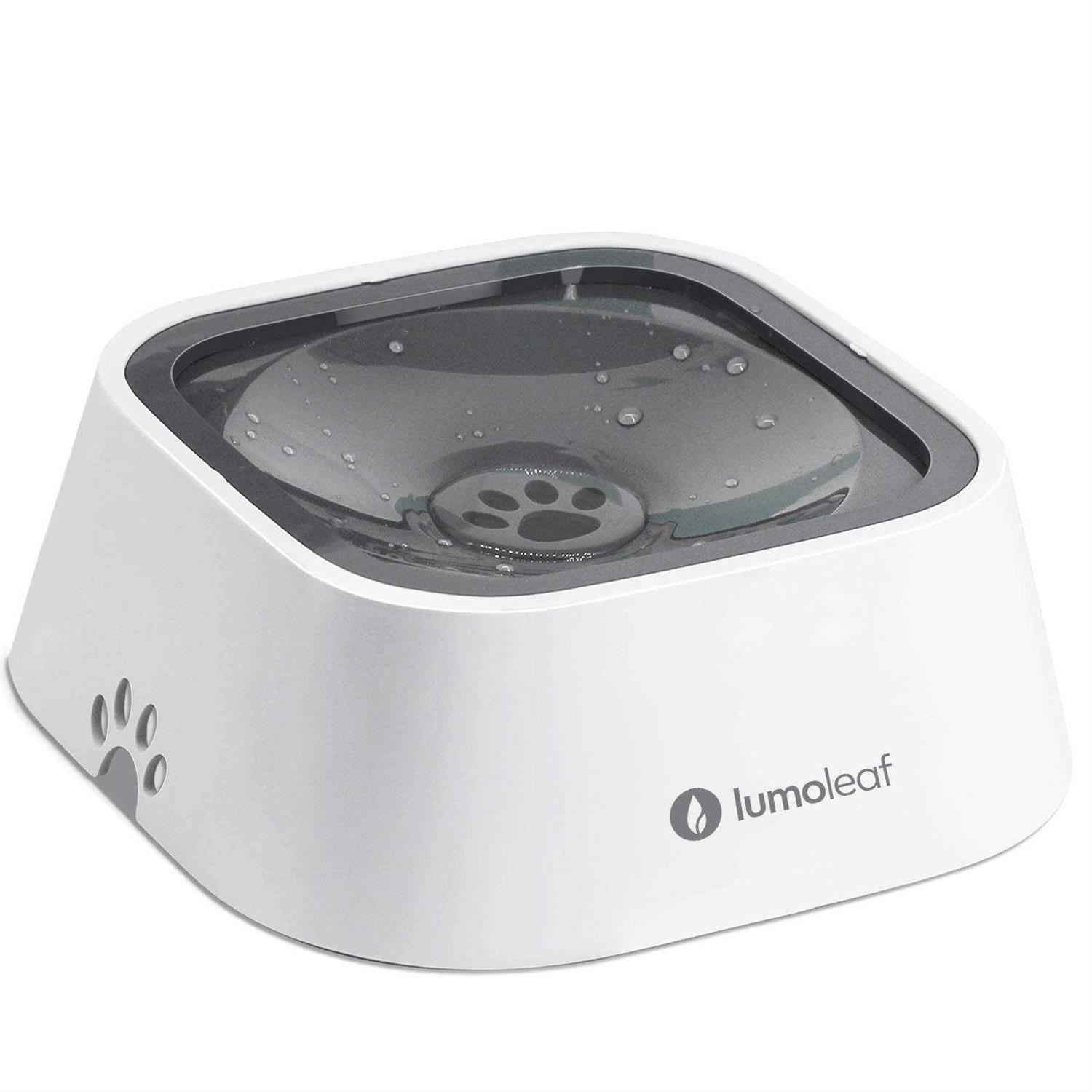 LumoLeaf Dog Water Bowl Pet Slow Water Feeder Bowl No Spill Dog Bowl - Healthber
