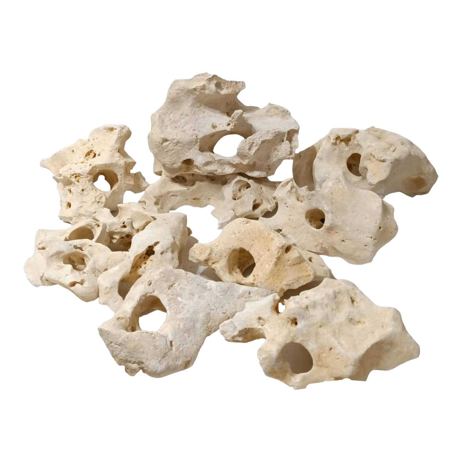 Texas Holey Rock Aquarium Decor for Fish and Aquatic Pets to Swim and Hide - Healthber
