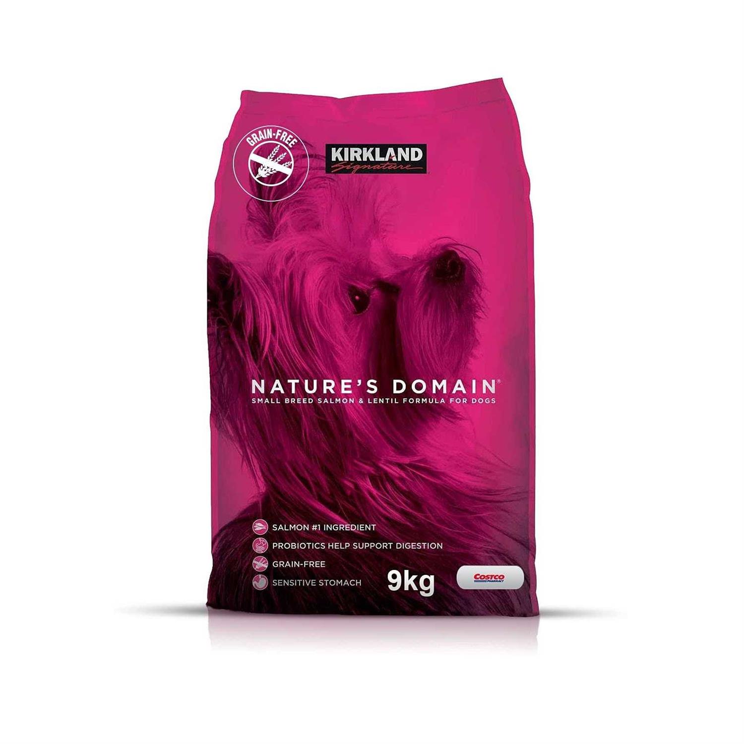 Kirkland Signature Natures Domain Small Breed Salmon & Lentil 20LB - Healthber