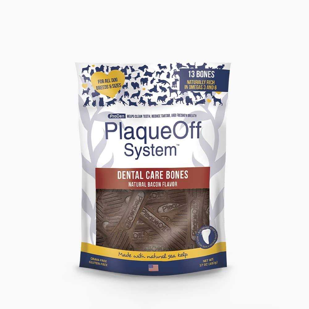 PlaqueOff Dental Care Bones Bacon - Healthber