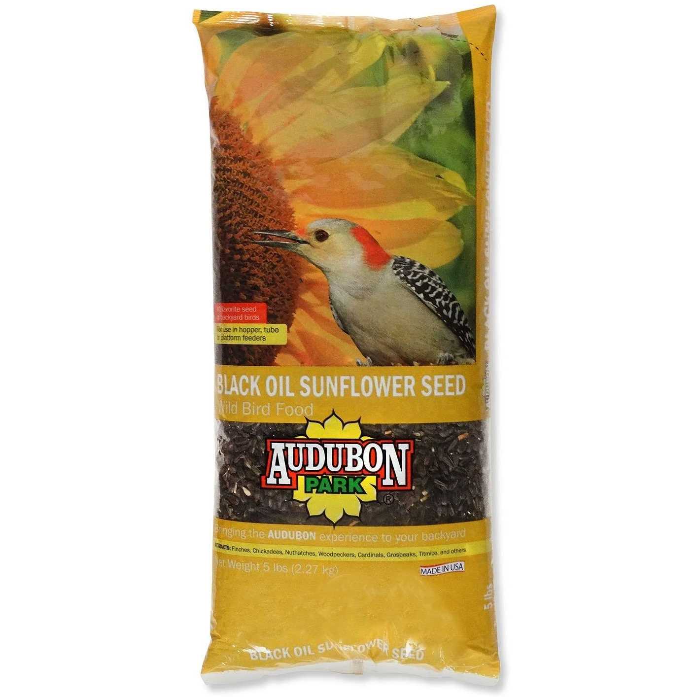 Audubon Park Black Oil Sunflower Seed Wild Bird Food 12259 - Healthber
