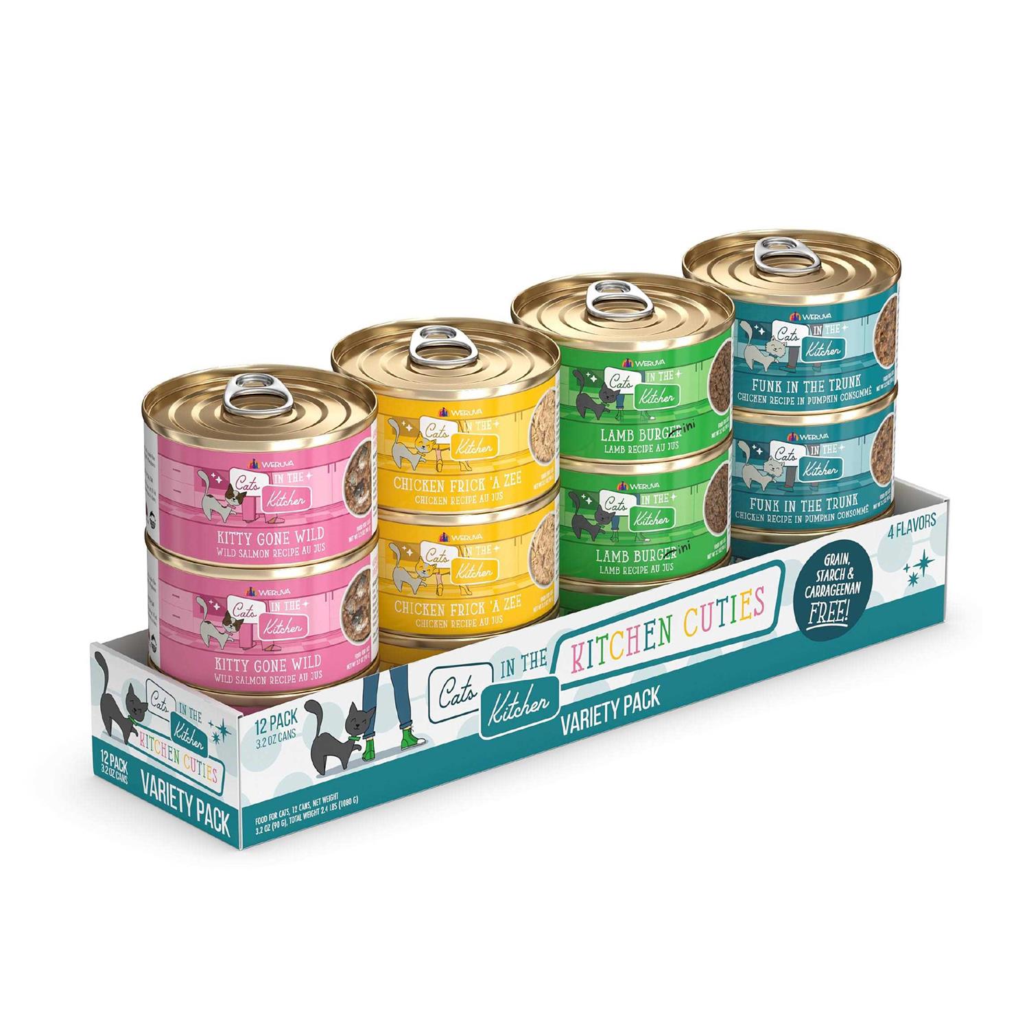 Weruva Cats in the Kitchen Cuties Cat Food Variety Pack - Healthber