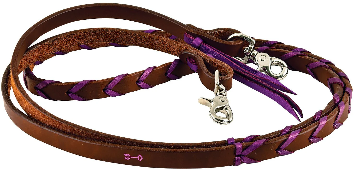 Rafter T Plaited Barrel Racing Reins - Healthber