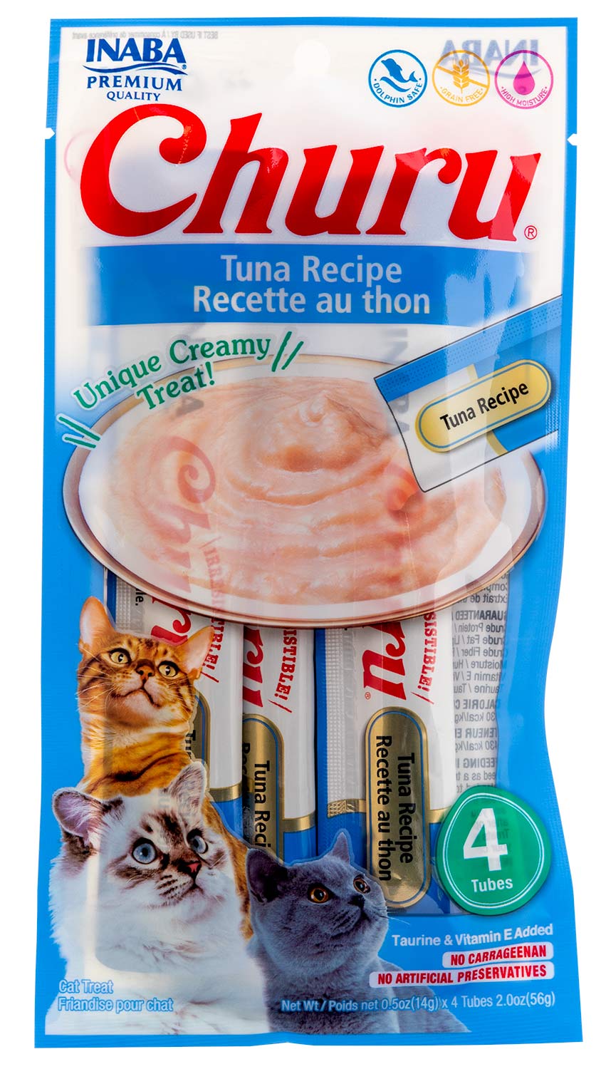 Churu Tuna Puree Lickable Cat Treat, 4 pk - Healthber