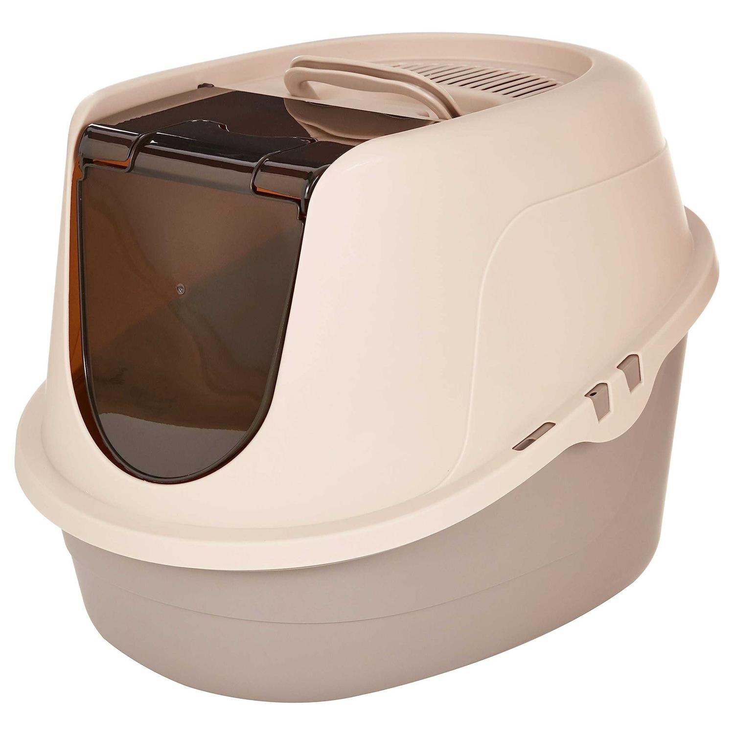 Amazon Basics No-Mess Hooded Cat Litter Box - Healthber