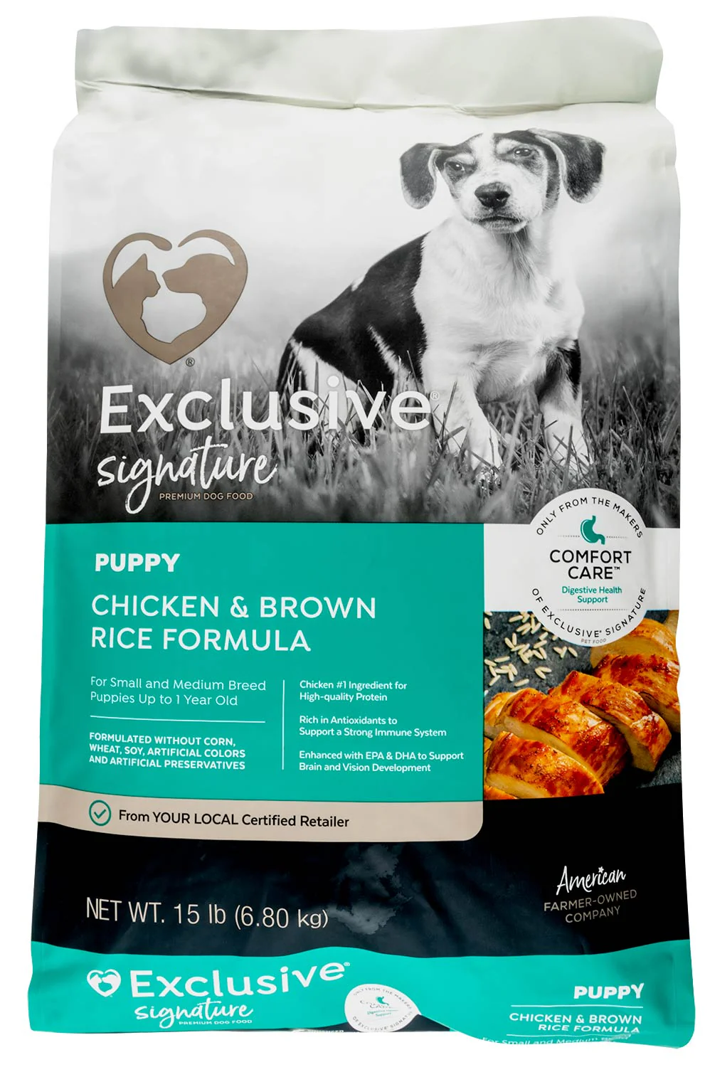 Purina Exclusive Puppy Food, Chicken/Brown Rice - Healthber