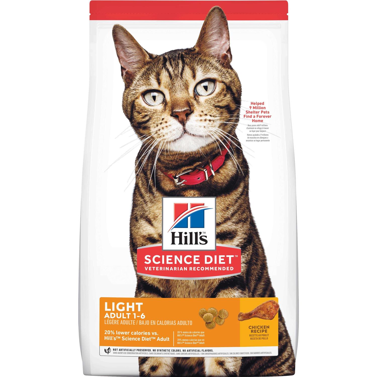 Science Diet Adult Cat Light Dry Food - Healthber