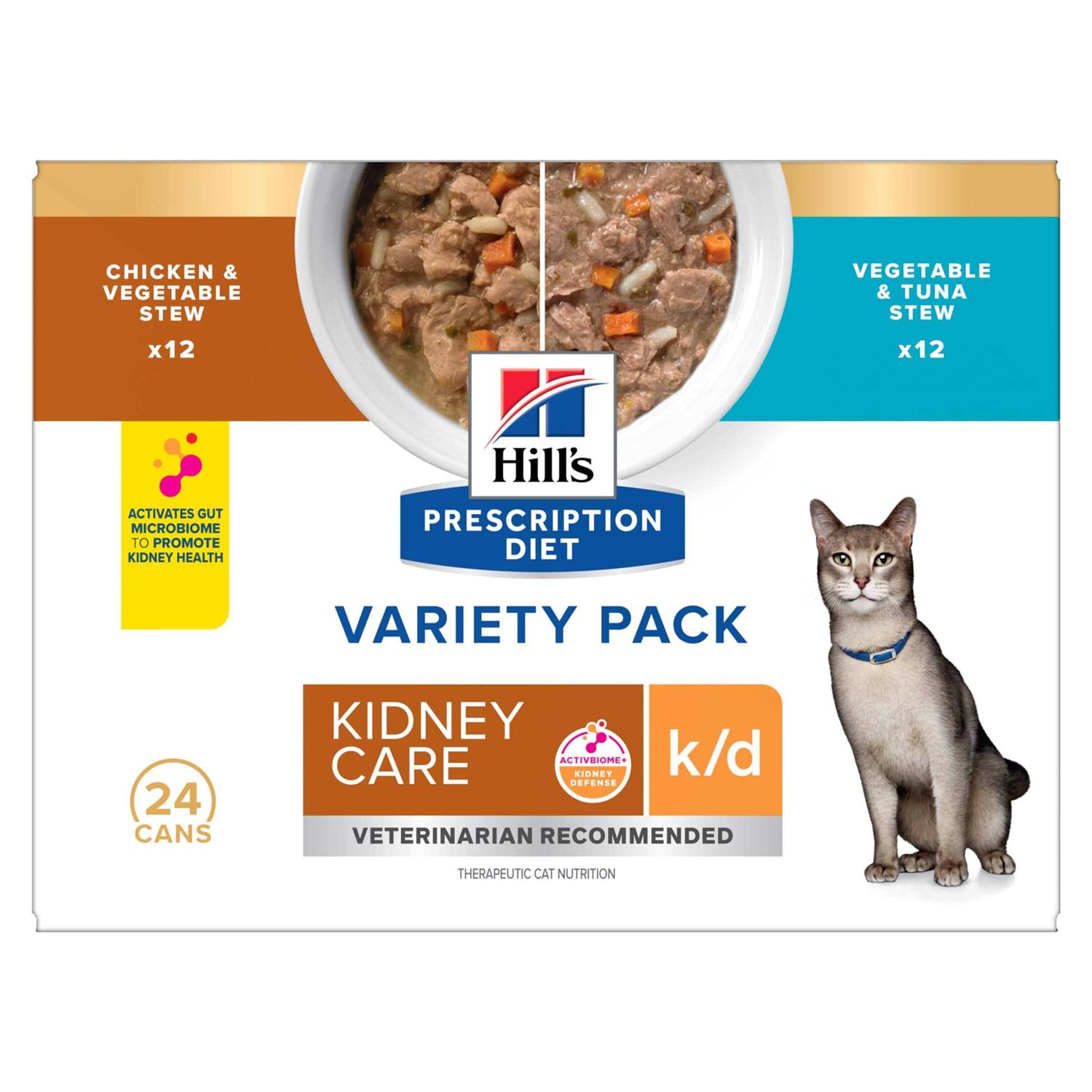Hill’s Prescription Diet k/d Kidney Care Stew Variety Pack Wet Cat Food - Healthber