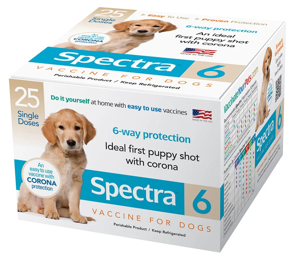 Canine Spectra 6 Dog Vaccine, 25 dose - Healthber