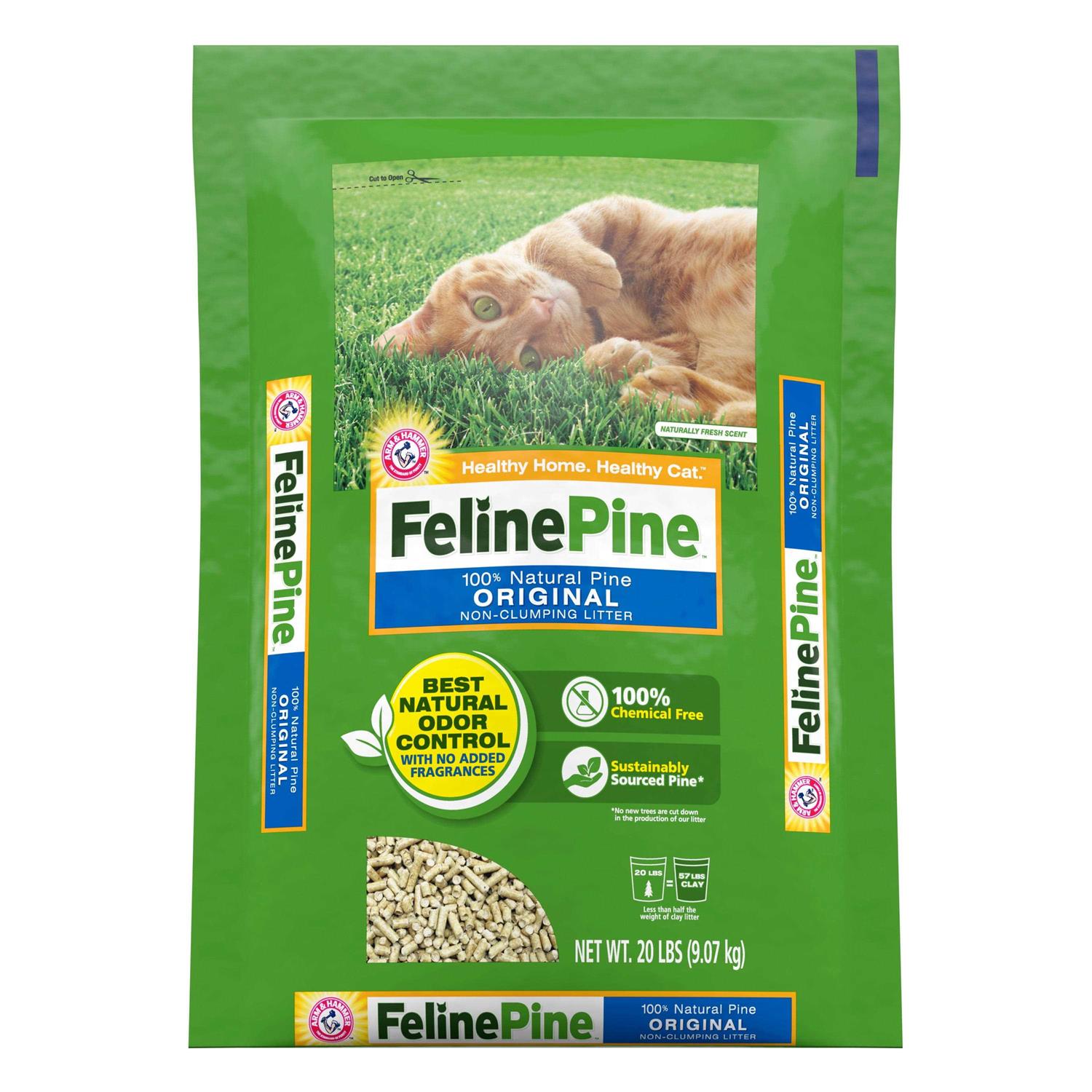 Feline Pine Cat Litter Original - Healthber