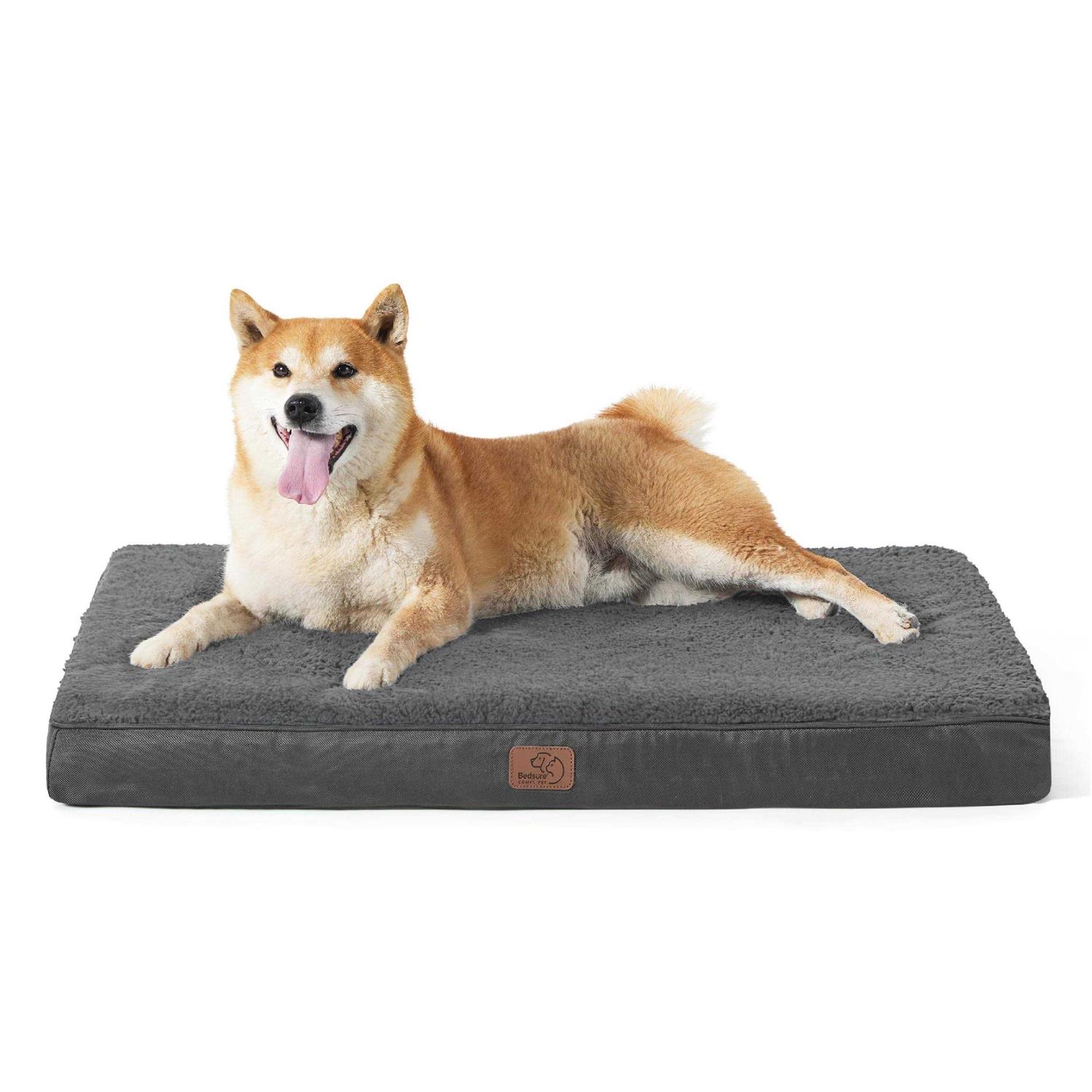 Bedsure Dog Bed for Large Dogs Orthopedic Waterproof Dog Beds with Removable Washable Cover - Healthber