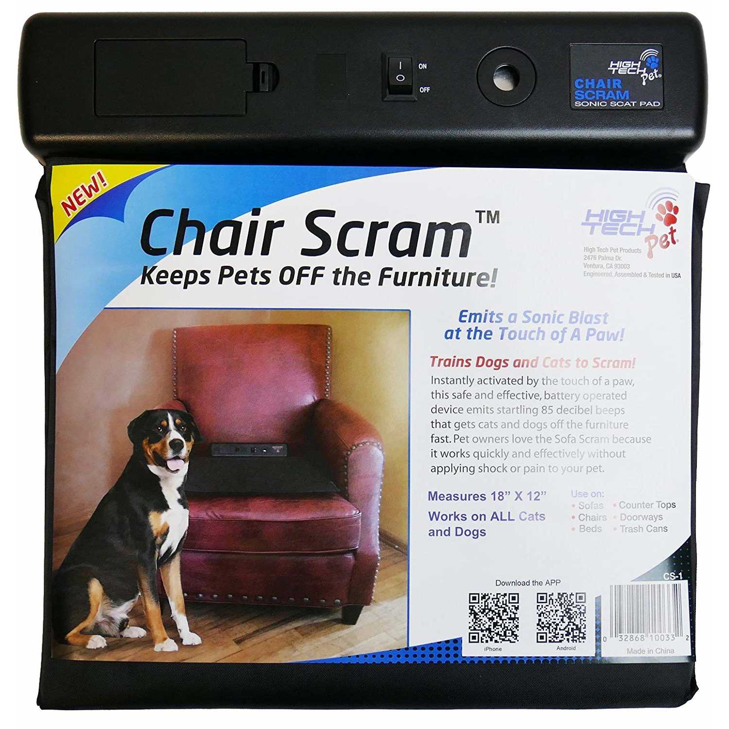 Online Pet Wholesale Chair Scram Dog & Cat Deterrent Scat Mat - Healthber