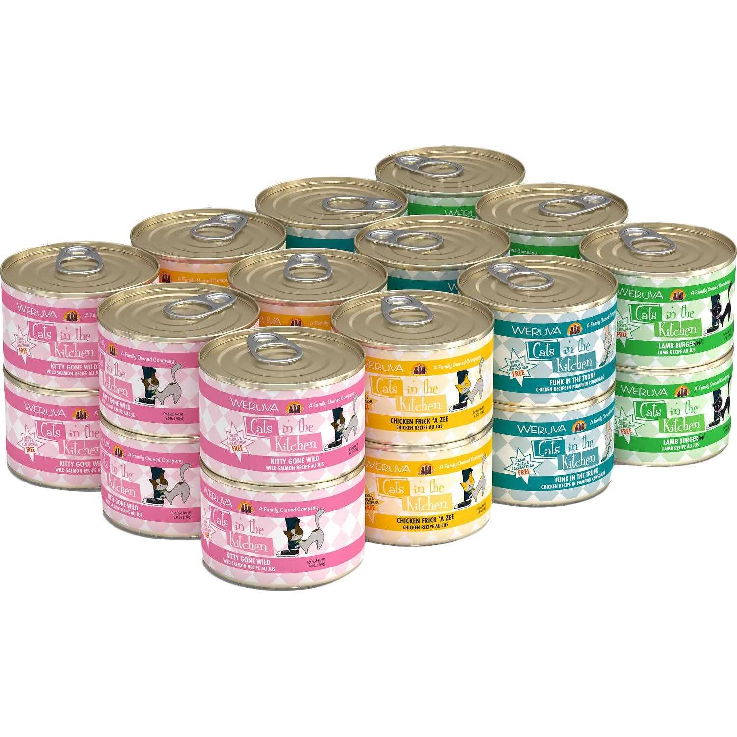 Weruva Cats in the Kitchen Cuties Cat Food Variety Pack - Healthber