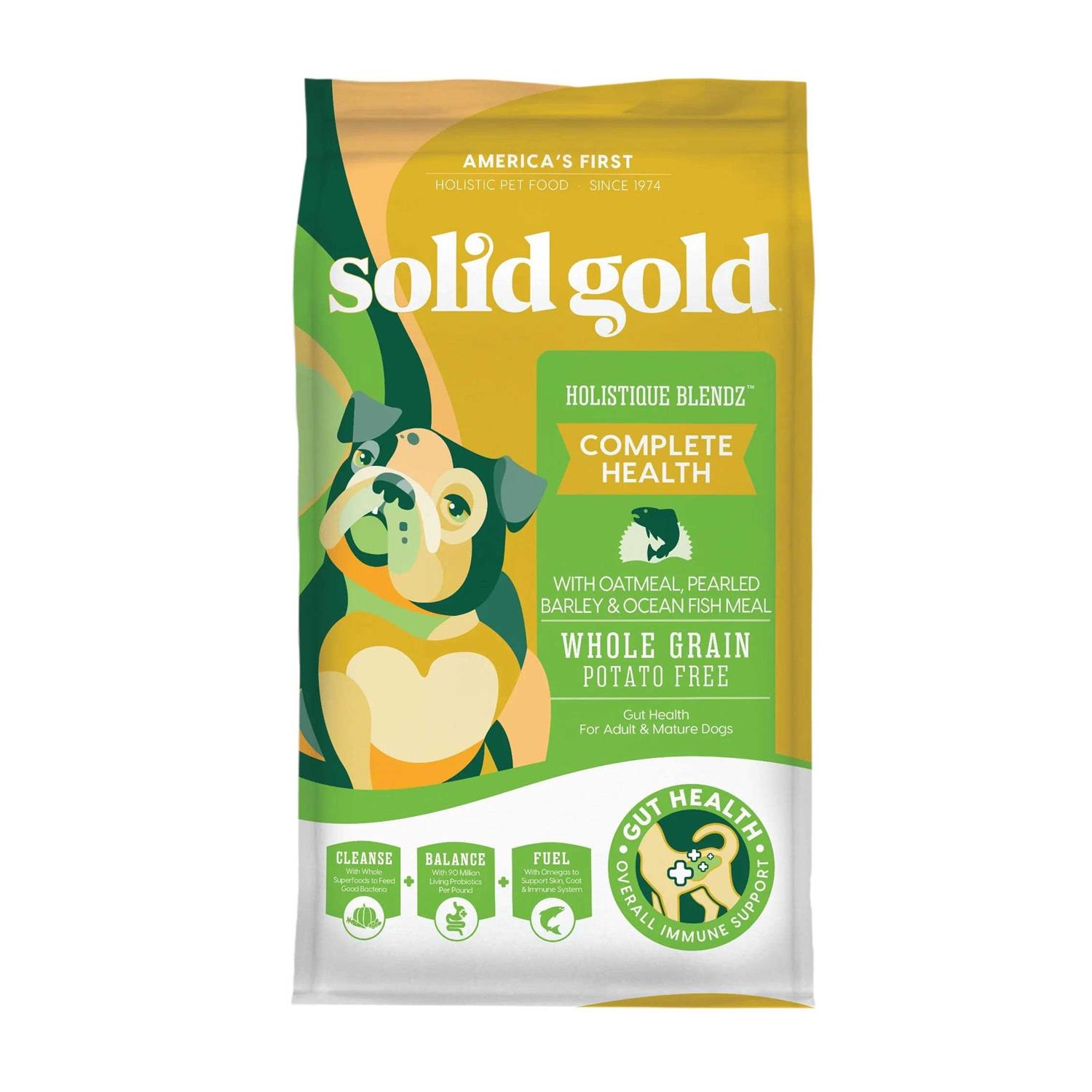 Solid Gold Holistique Blendz Oatmeal Fish Dry Dog Food - Healthber