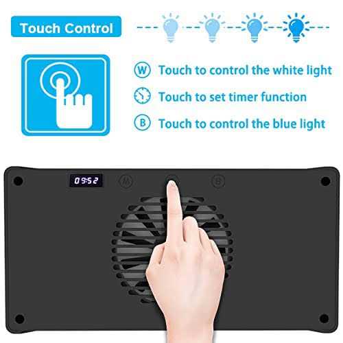 Hipargero Aquarium Light 3rd Generation A029 Aquarium LED Light 30 Watts Saltwater Light with Touch Control - Healthber