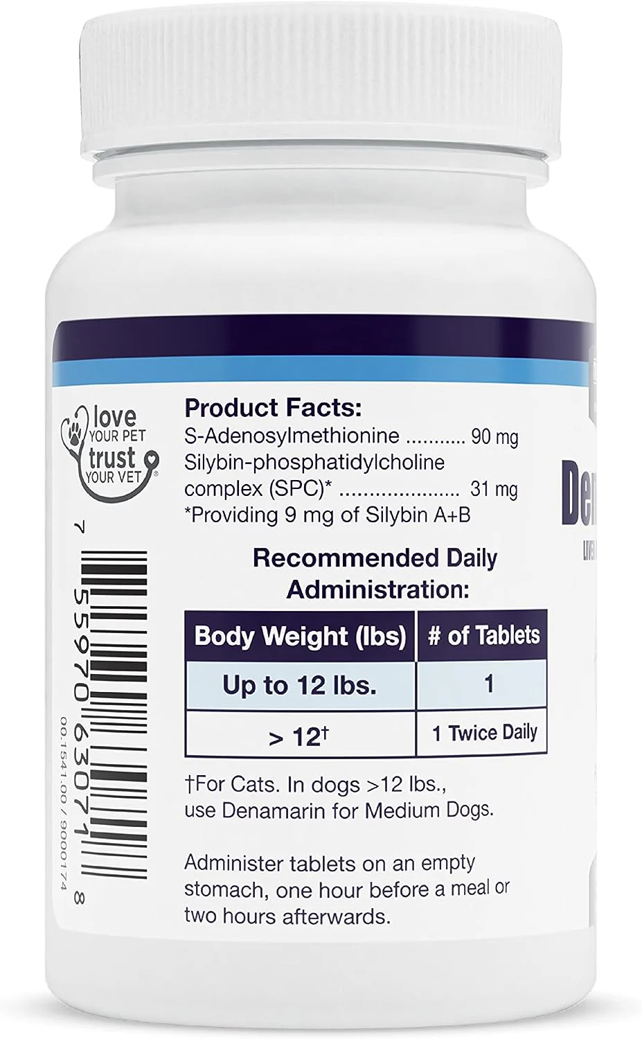 Nutramax Denamarin Liver Health Tablets for Dogs and Cats - Healthber