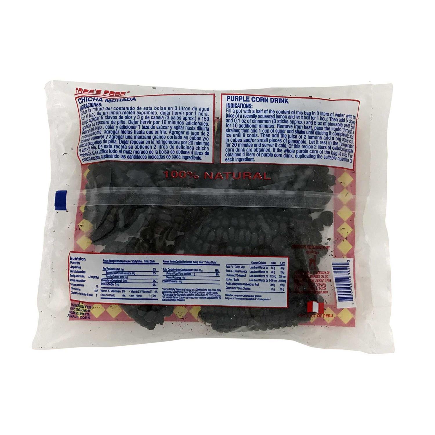 Incas Food Maiz Morado Purple Corn Cob - Healthber