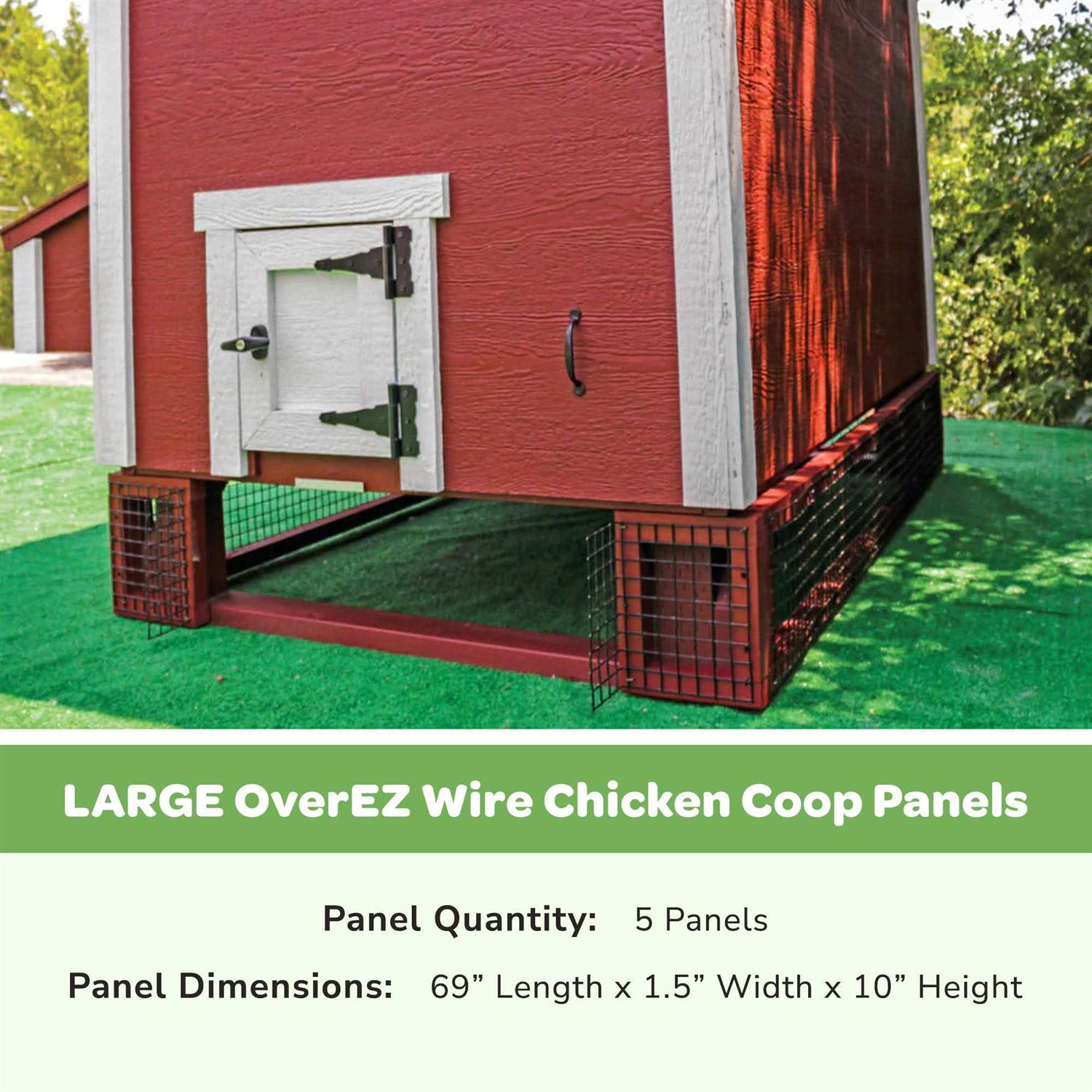 OverEZ Chicken Coop Wire Chicken Coop Panels - Healthber