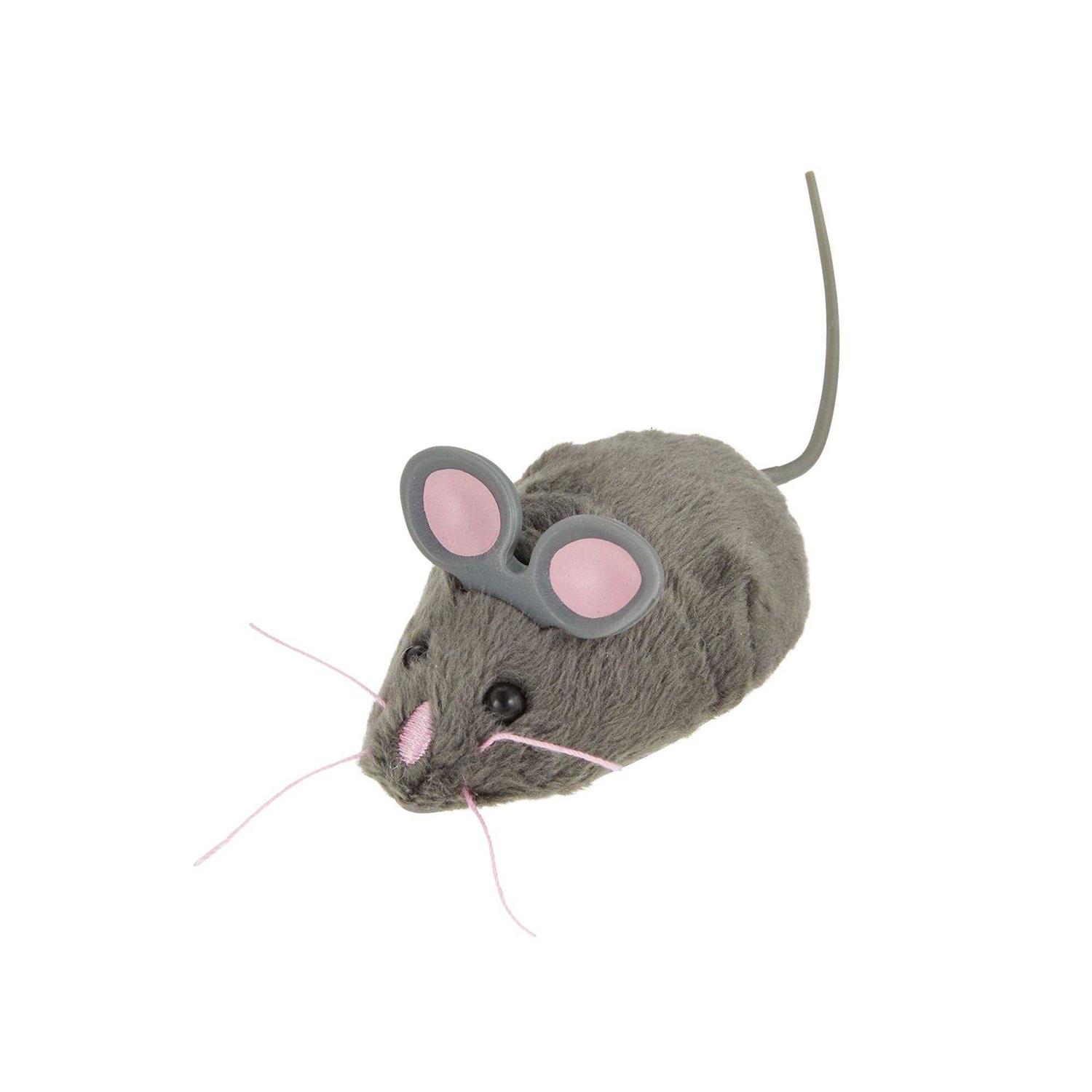 Whisker City Robotic Gray Mouse Cat Toy - Healthber