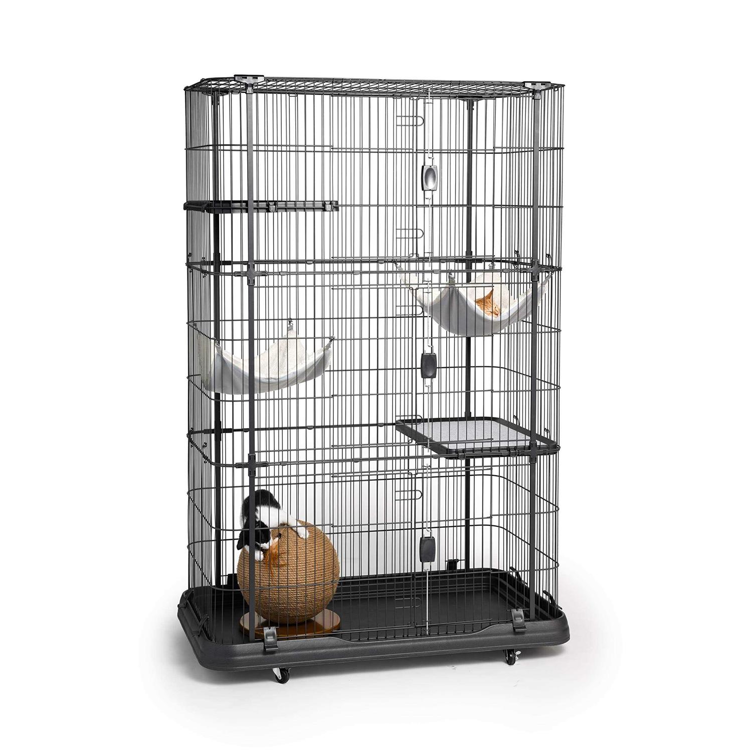 Prevue Pet Products Premium Cat Home with 4 Levels - Healthber