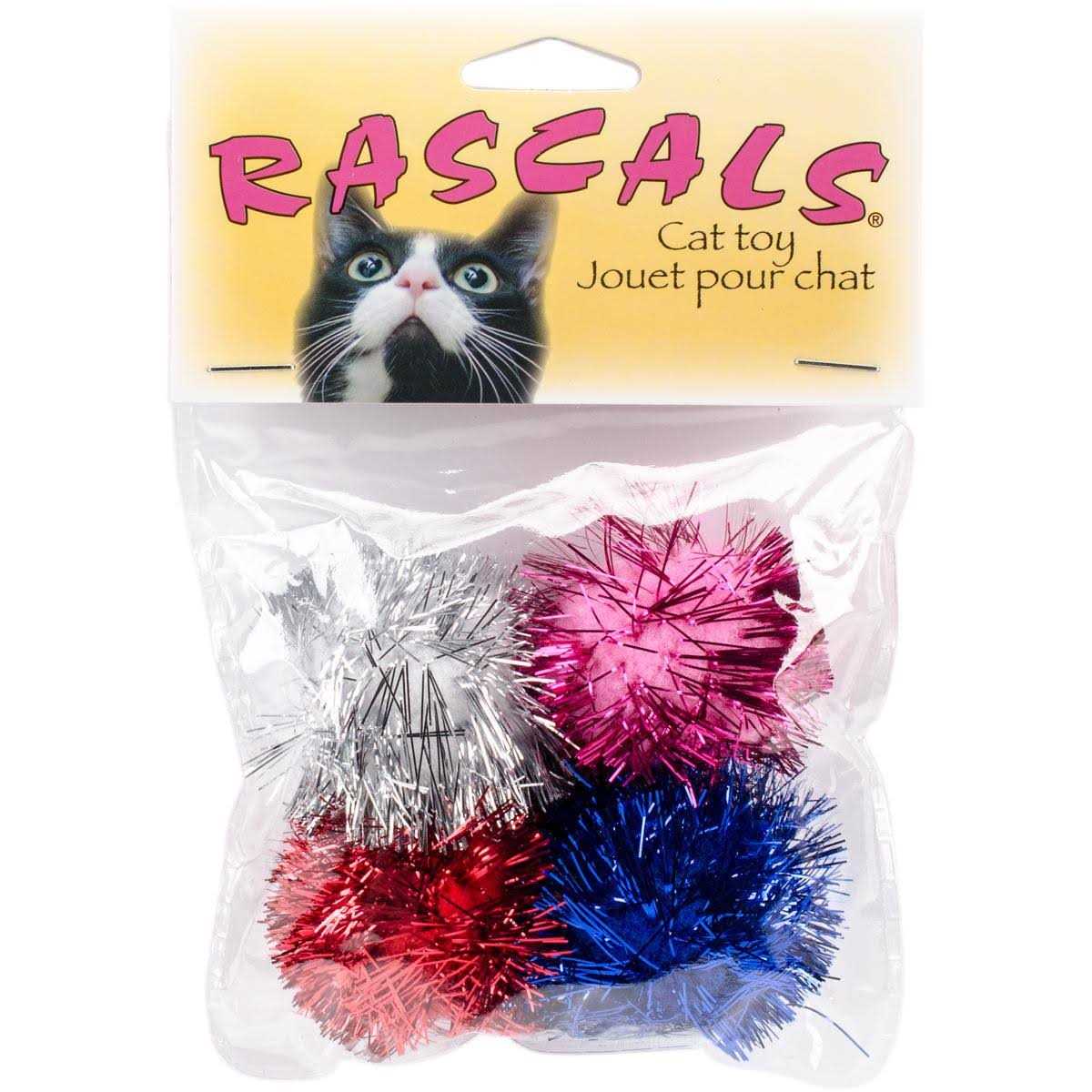 Turbo Glitter Pom Poms Ball Cat Toys - Healthber