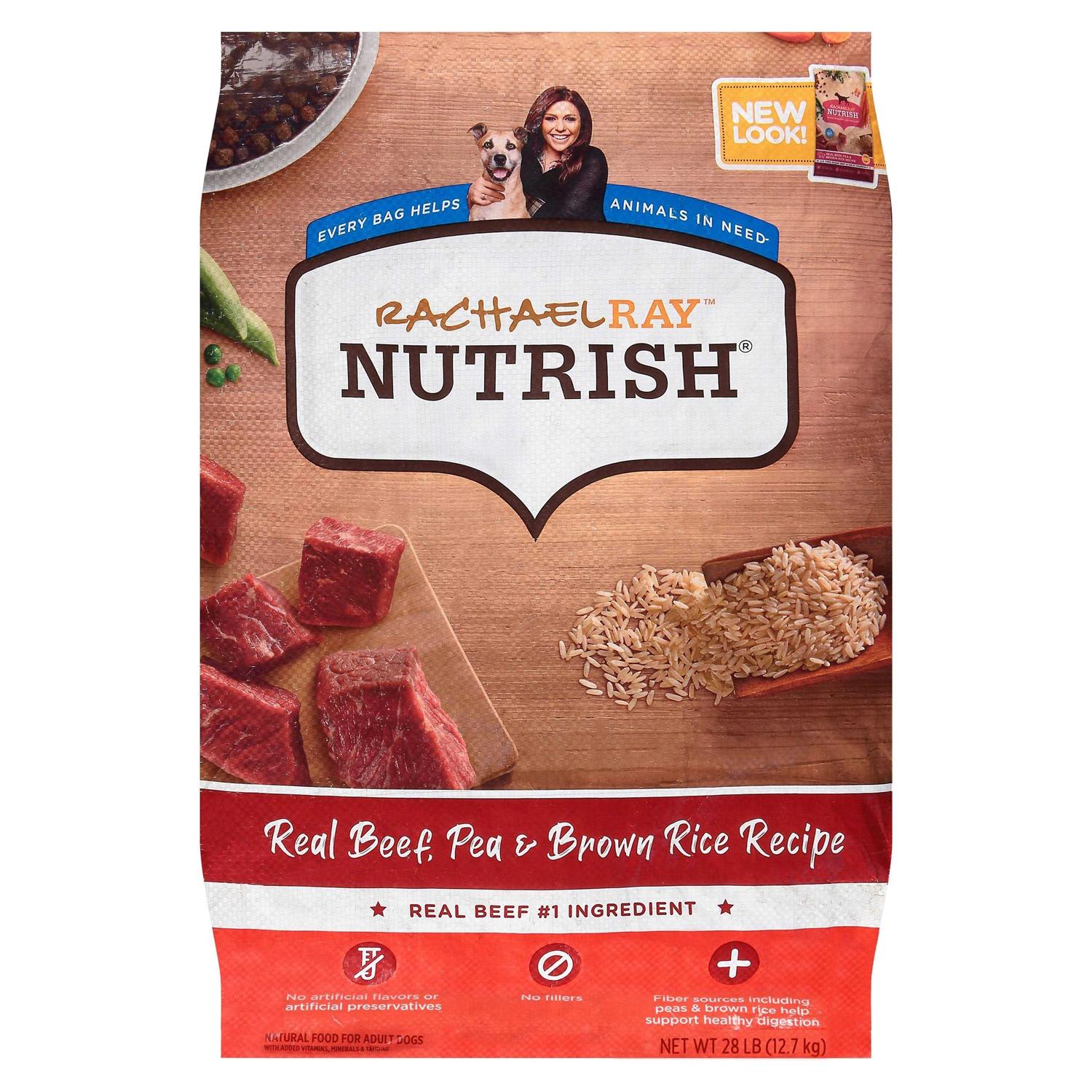 Rachael Ray Nutrish Real Beef Pea & Brown Rice Recipe Dry Dog Food - Healthber