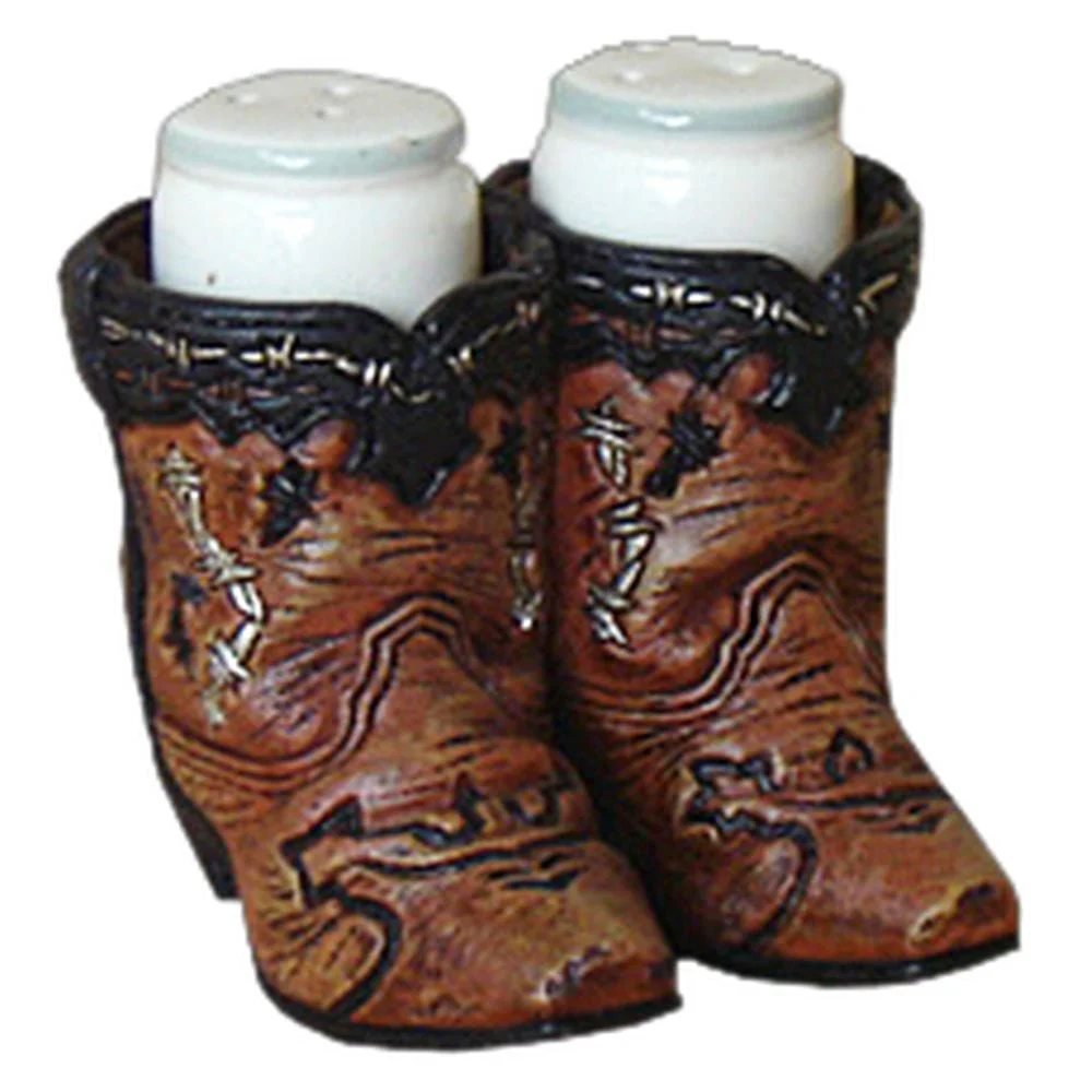 Cowboy Boots Salt and Pepper Shaker Set - Healthber