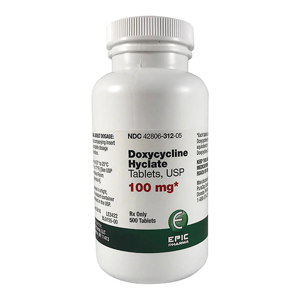 Rx Doxycycline Hyclate (Generic) Tablets - Healthber