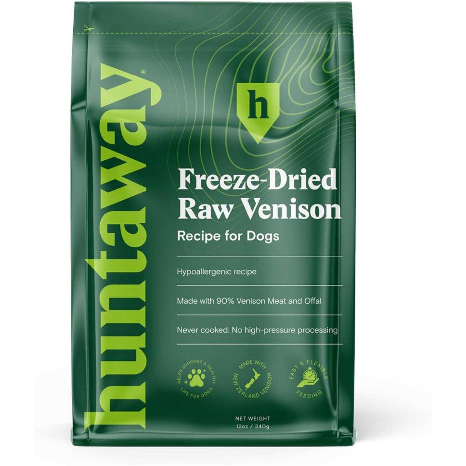 Huntaway Venison Grain-Free Freeze-Dried Dog Food - Healthber