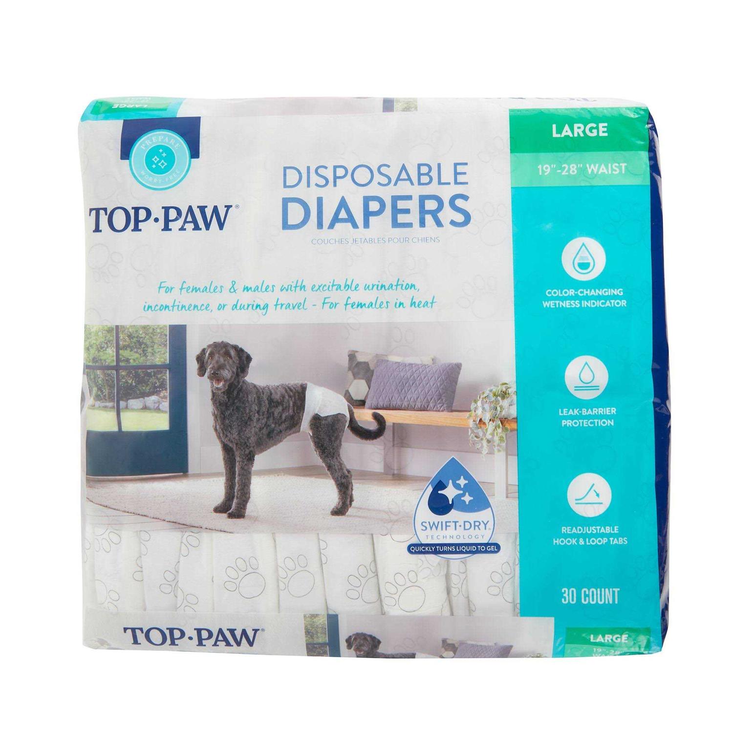 Top Paw Disposable Dog Diapers - Healthber