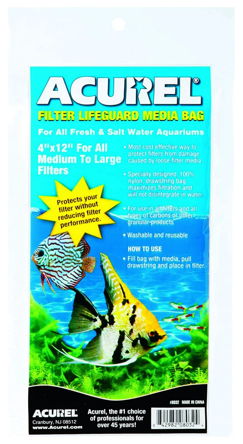 Acurel Carbon Filter Lifeguard Media Bags with Drawstring - Healthber