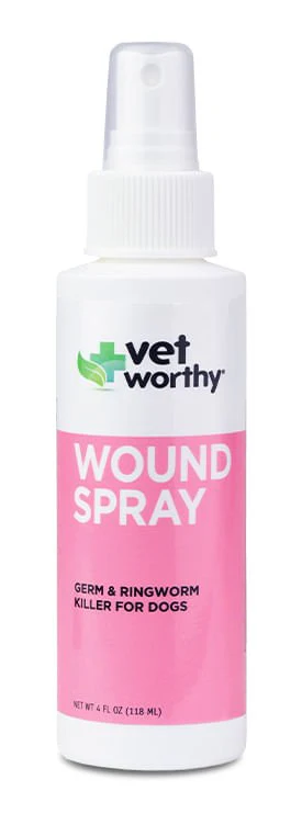 Vet Worthy Wound Spray for Dogs, 4 oz - Healthber