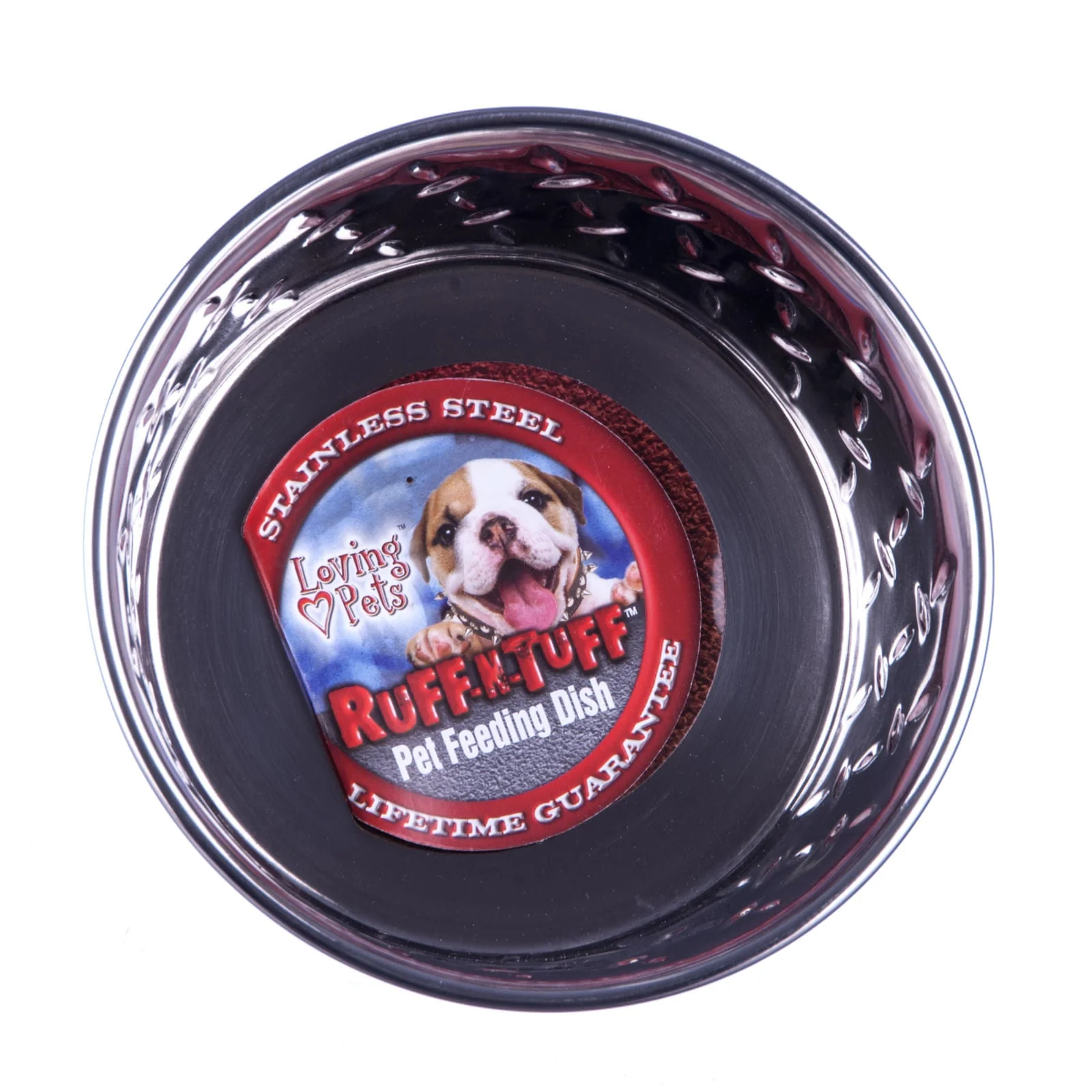 Ruff-N-Tuff Diamond Plate Steel Bowls - Healthber