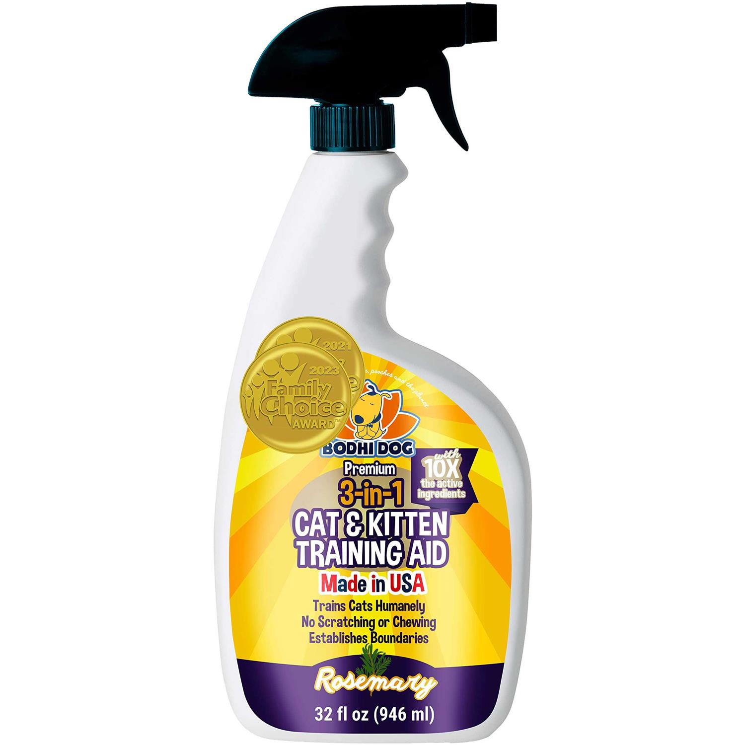 Bodhi Dog 3-in-1 Cat & Kitten Training Aid Cat Deterrent Spray for Indoor and Outdoor Use - Healthber