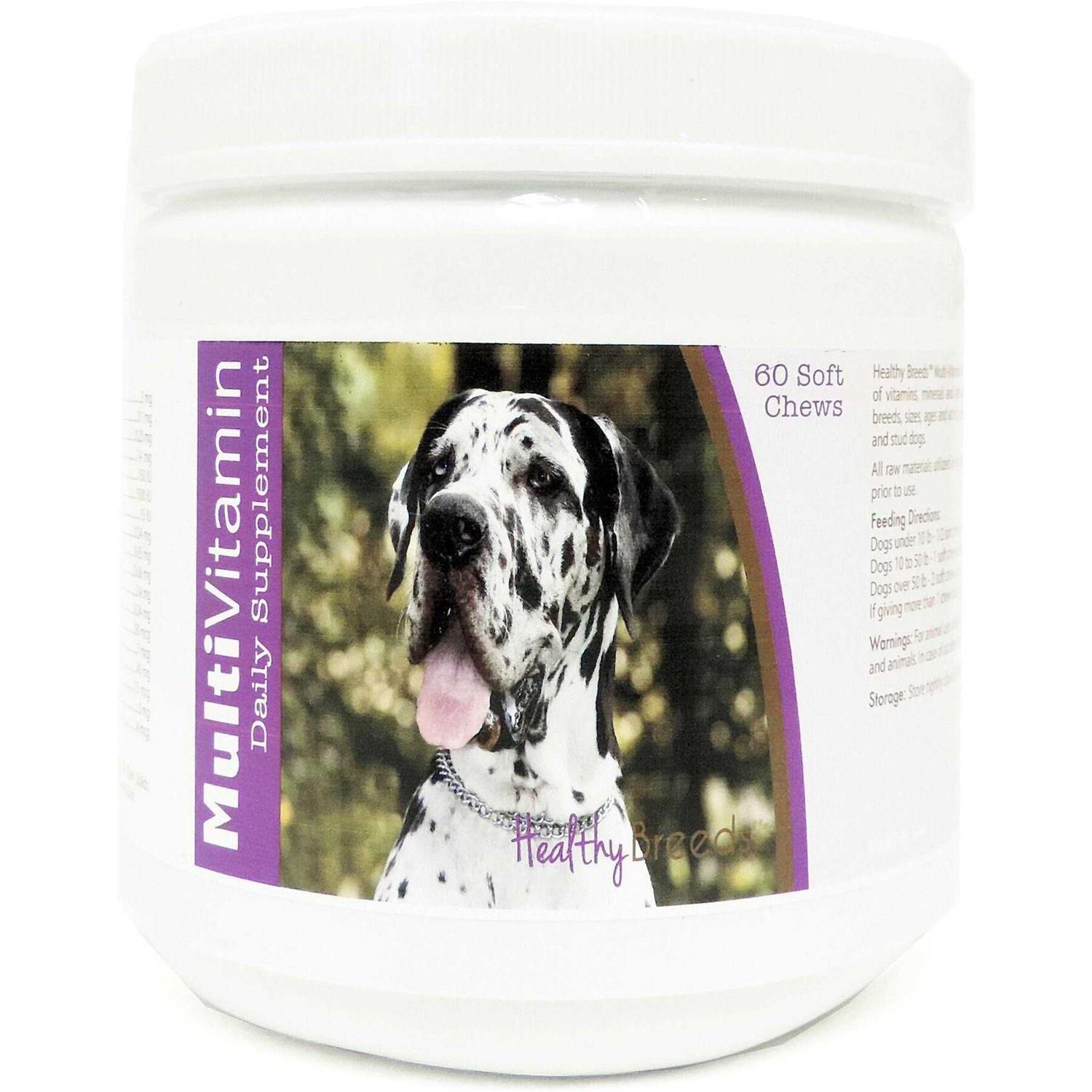 Healthy Breeds Multi-Vitamin Soft Chew Dog Supplement for Great Danes - Healthber