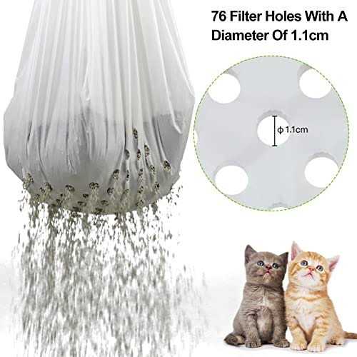Mygeromon Sifting Cat Litter Box Liners Bags with Holes - Healthber