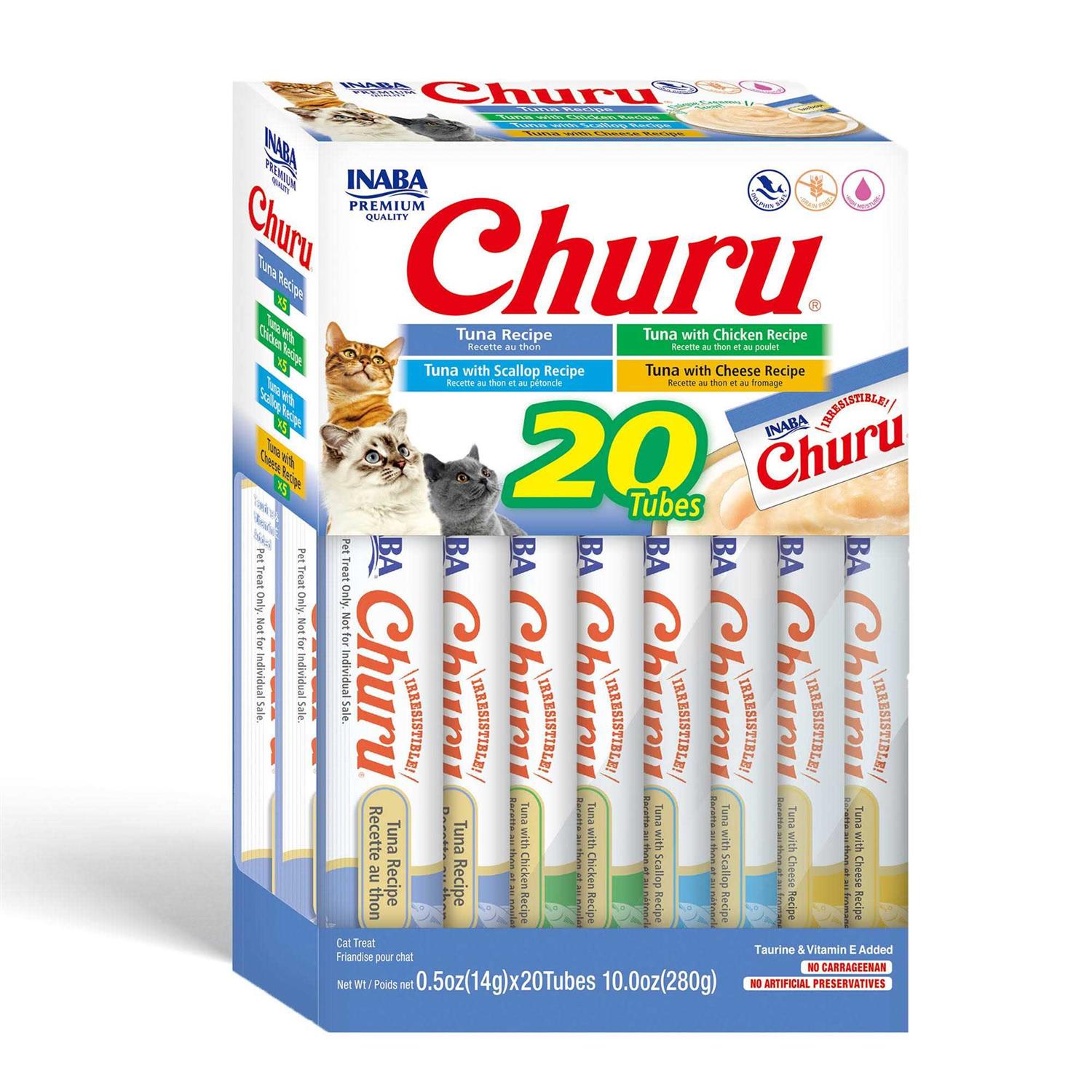 Inaba Tuna Variety Pack Churu Purees Cat Treats - Healthber