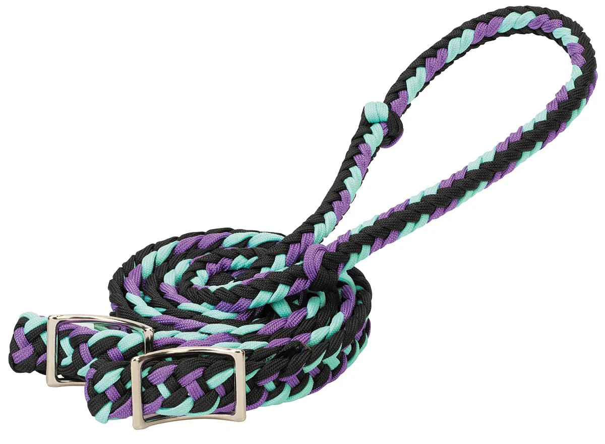 Braided Nylon Barrel Reins - Healthber