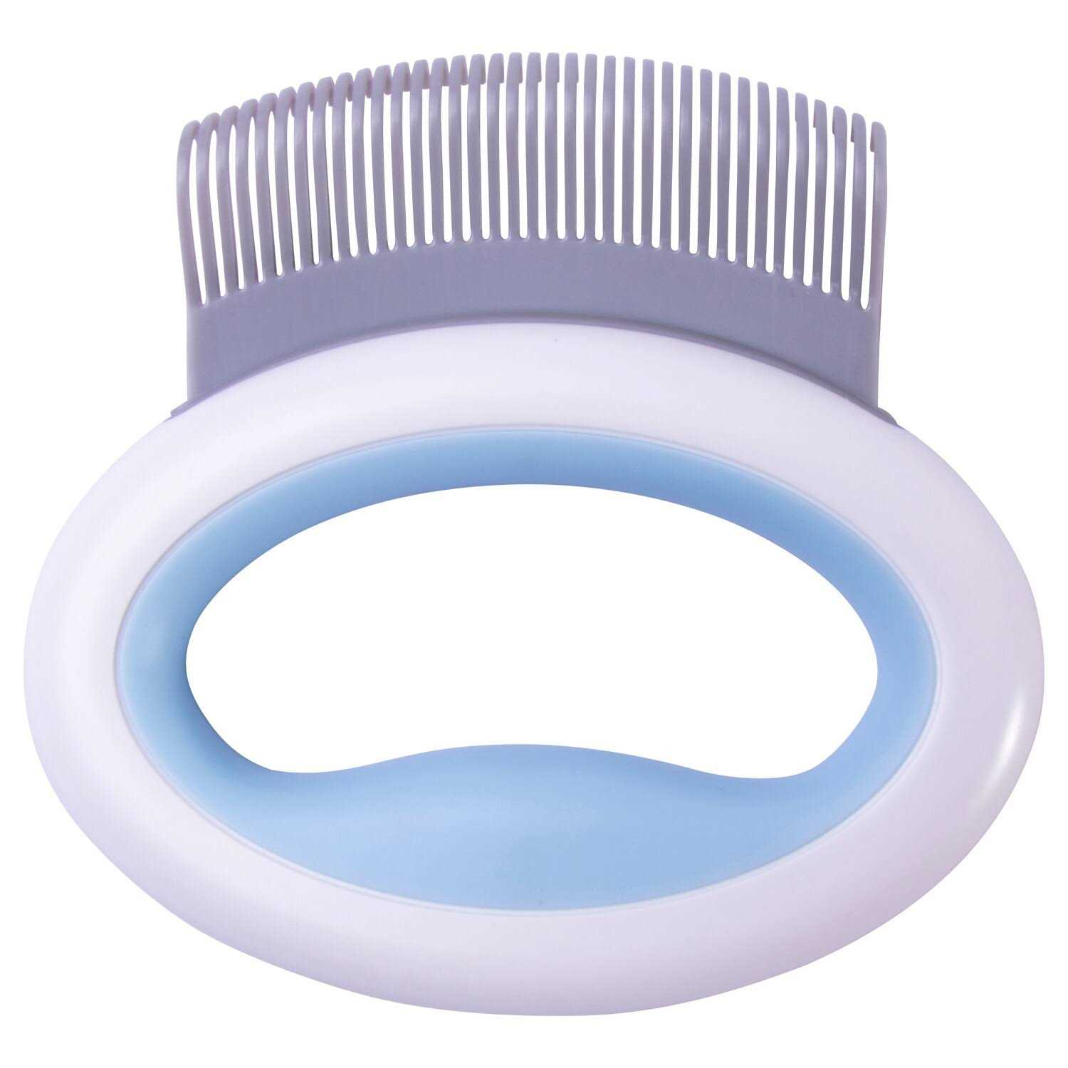 Pet Life Knuckler Handheld Travel Flexible Grooming Pet Rake Comb - Healthber